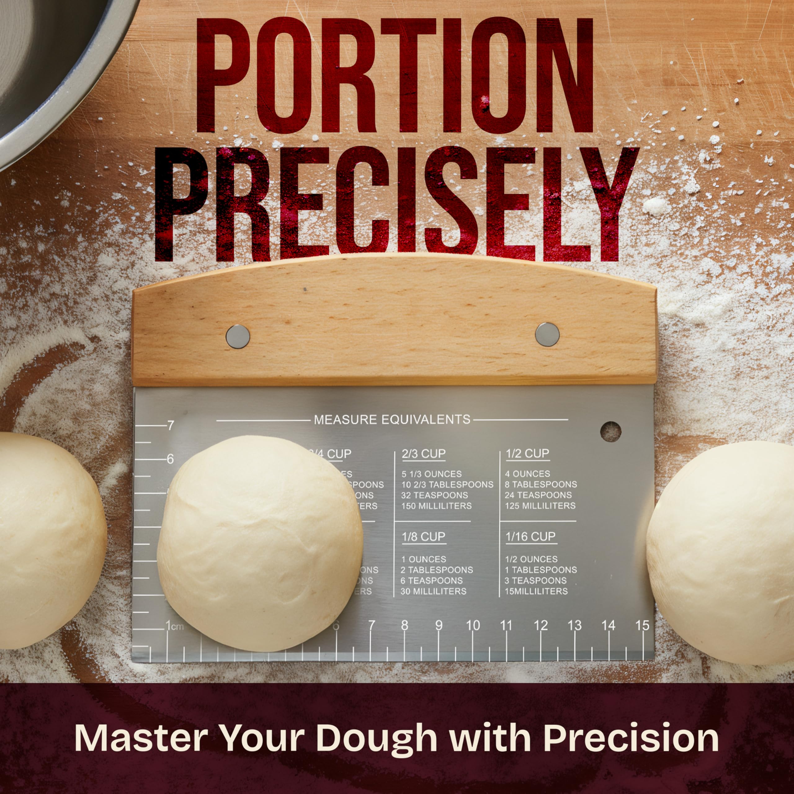 Superbaking sourdough-tools-durable-bench-scraper built for daily bread prep.