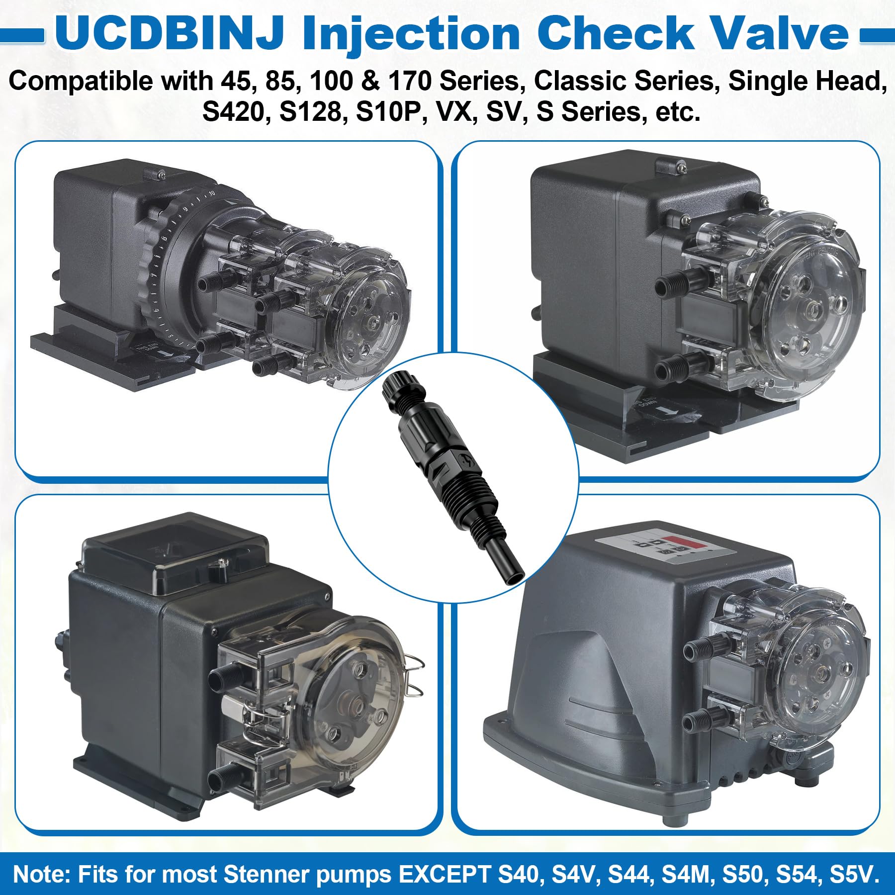 superbobi check valve with threaded ports ready for installation on a pump.