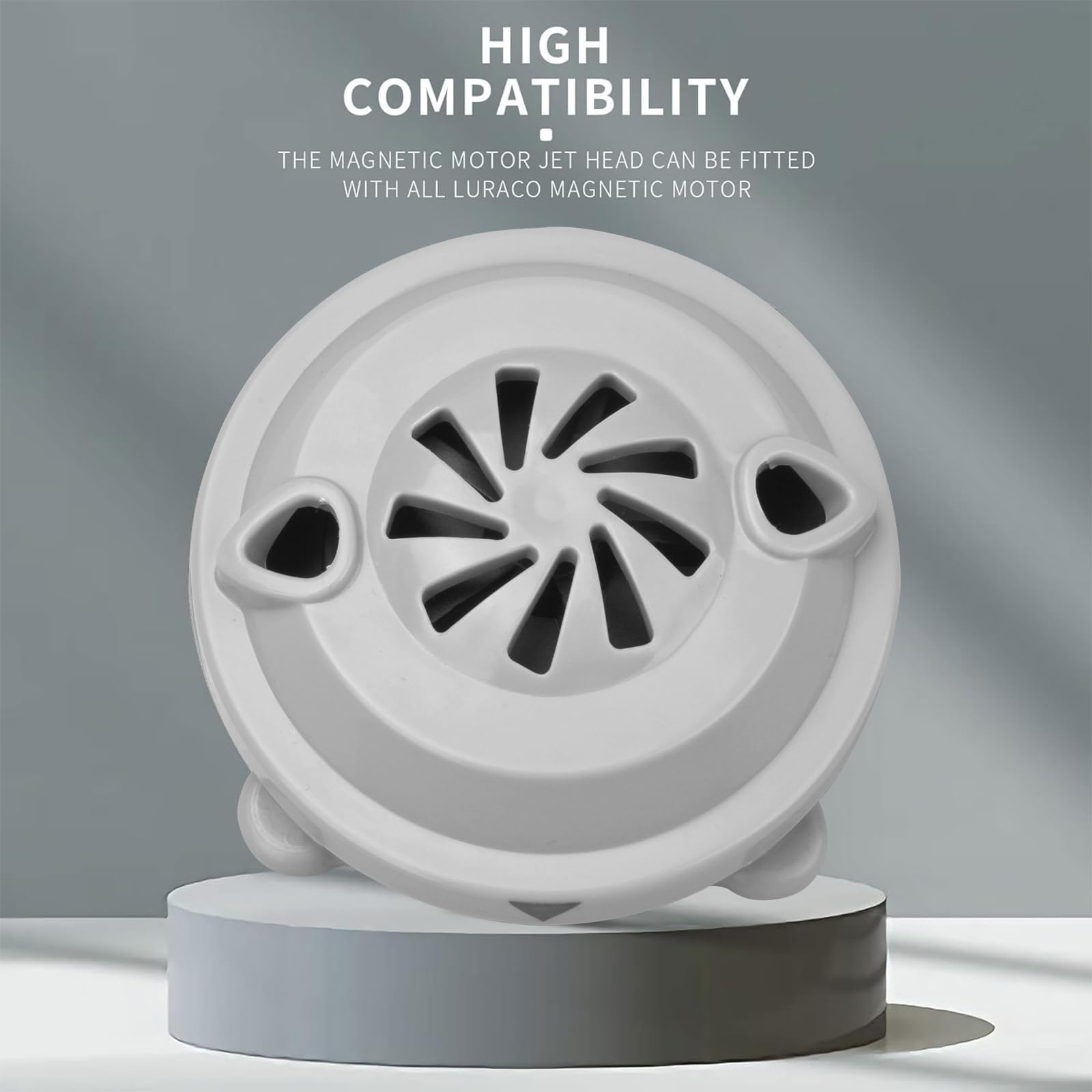 Superbobi magnetic head compatible with Luraco jet motors for easy replacement.
