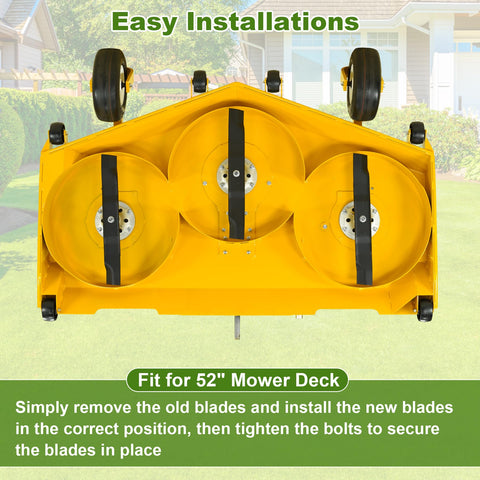 Superbobi 04771200 mulch-friendly blade reduces yard buildup.