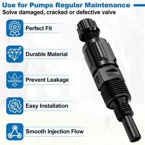 superbobi valve used in pool and irrigation dosing applications for reliability.