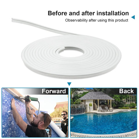 SuperDi QP1562 liner lock installed along pool seam.
