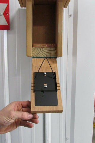 SuperDi Van ERT trap dimensions shown in tripped state aid accurate fitting