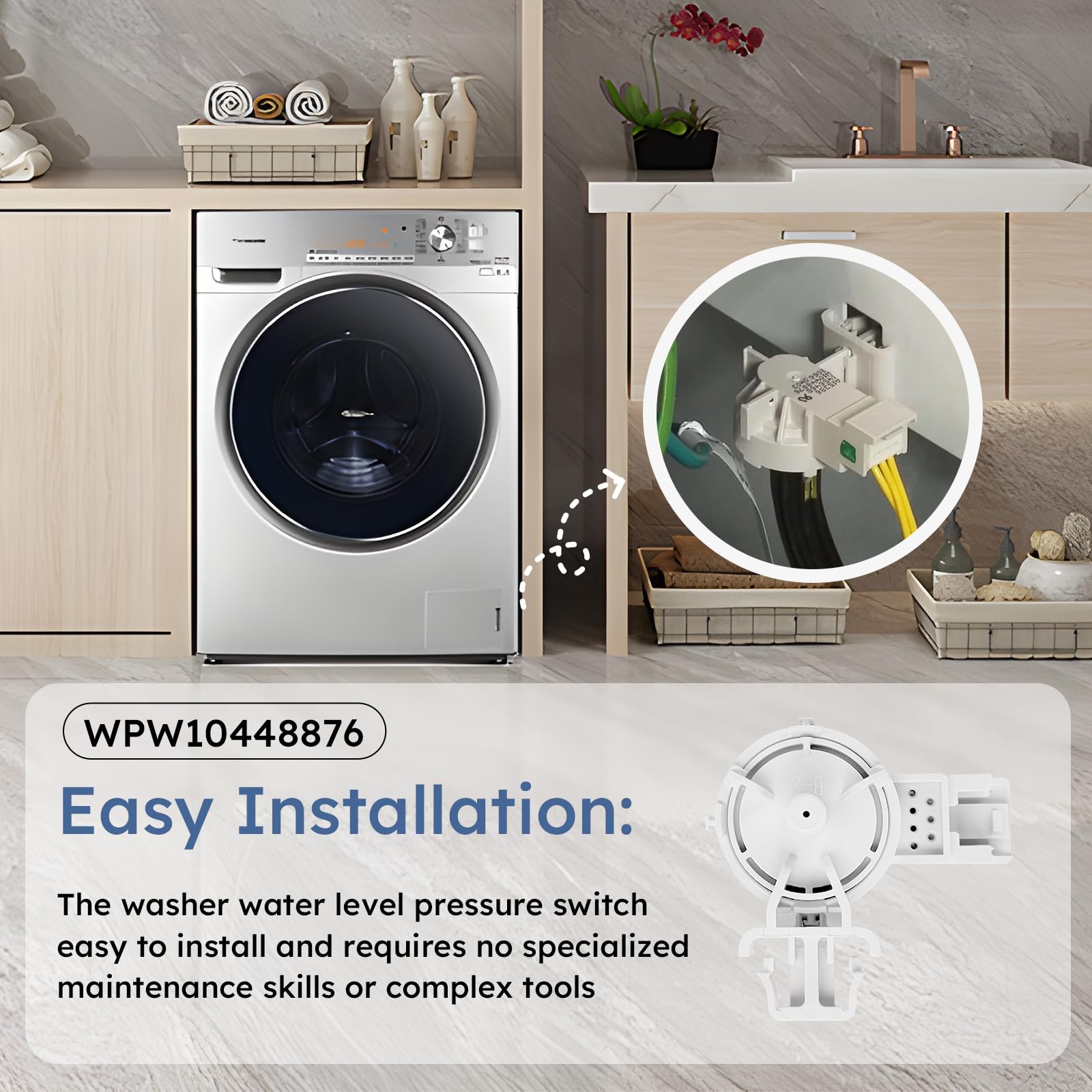 SuperDi WPW10448876 washer operation visual indicating consistent water control