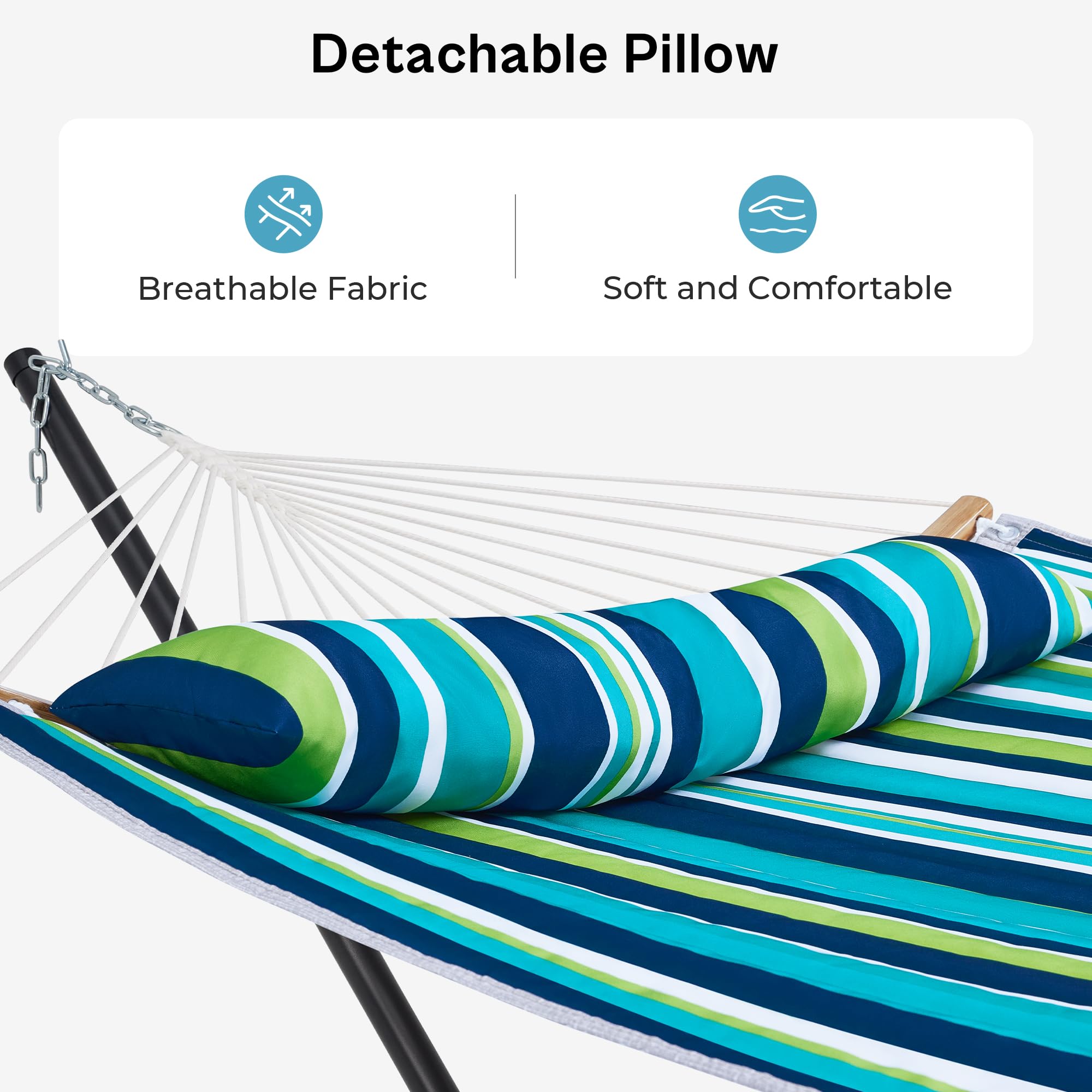 SUPERJARE detachable pillow feature supports neck comfort