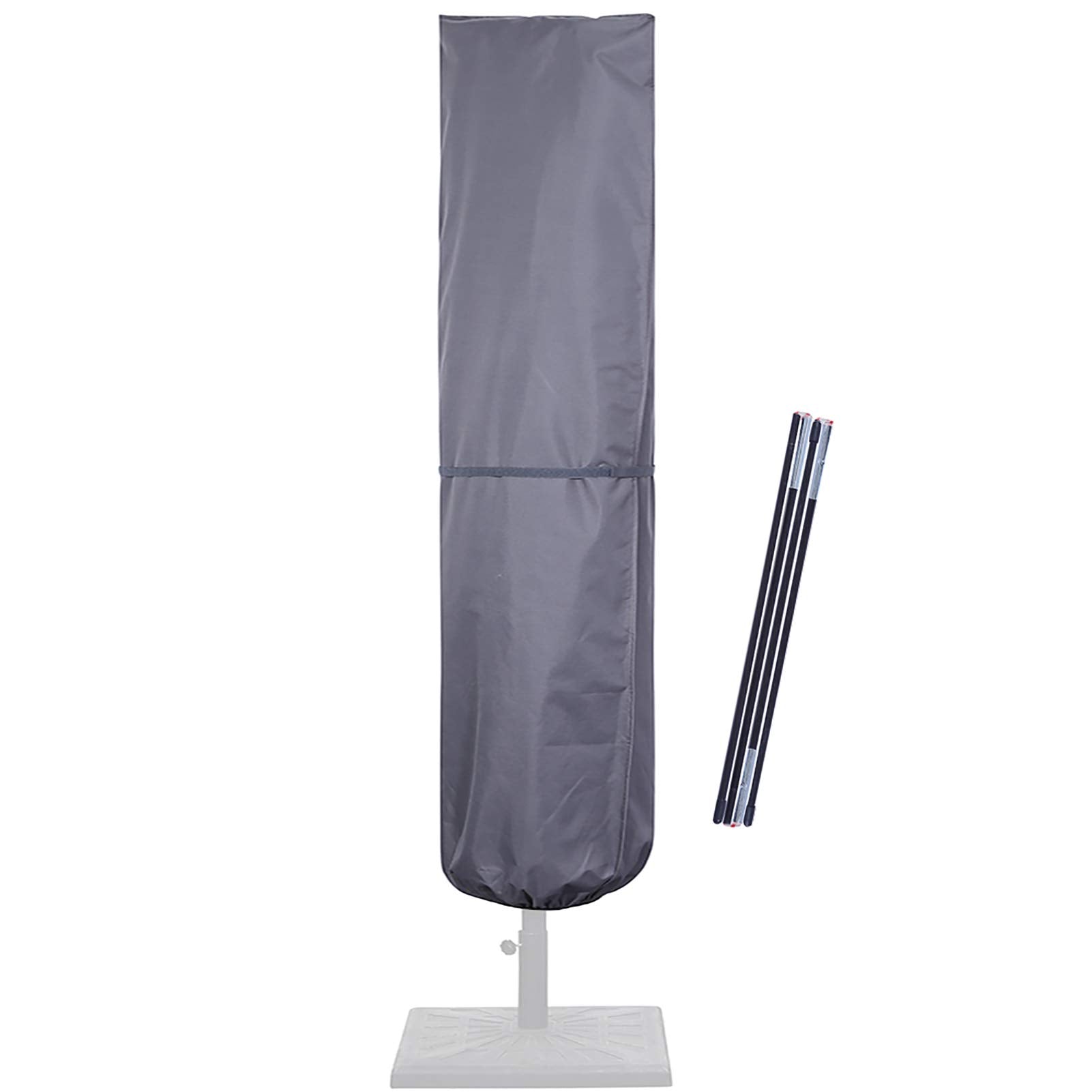 SUPERJARE patio umbrella cover protects 7–11 ft umbrellas from sun and rain.