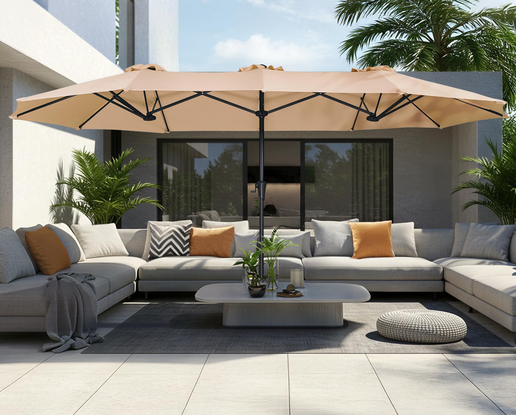 SUPERJARE fade-resistant canopy maintains color vibrancy under sun exposure.