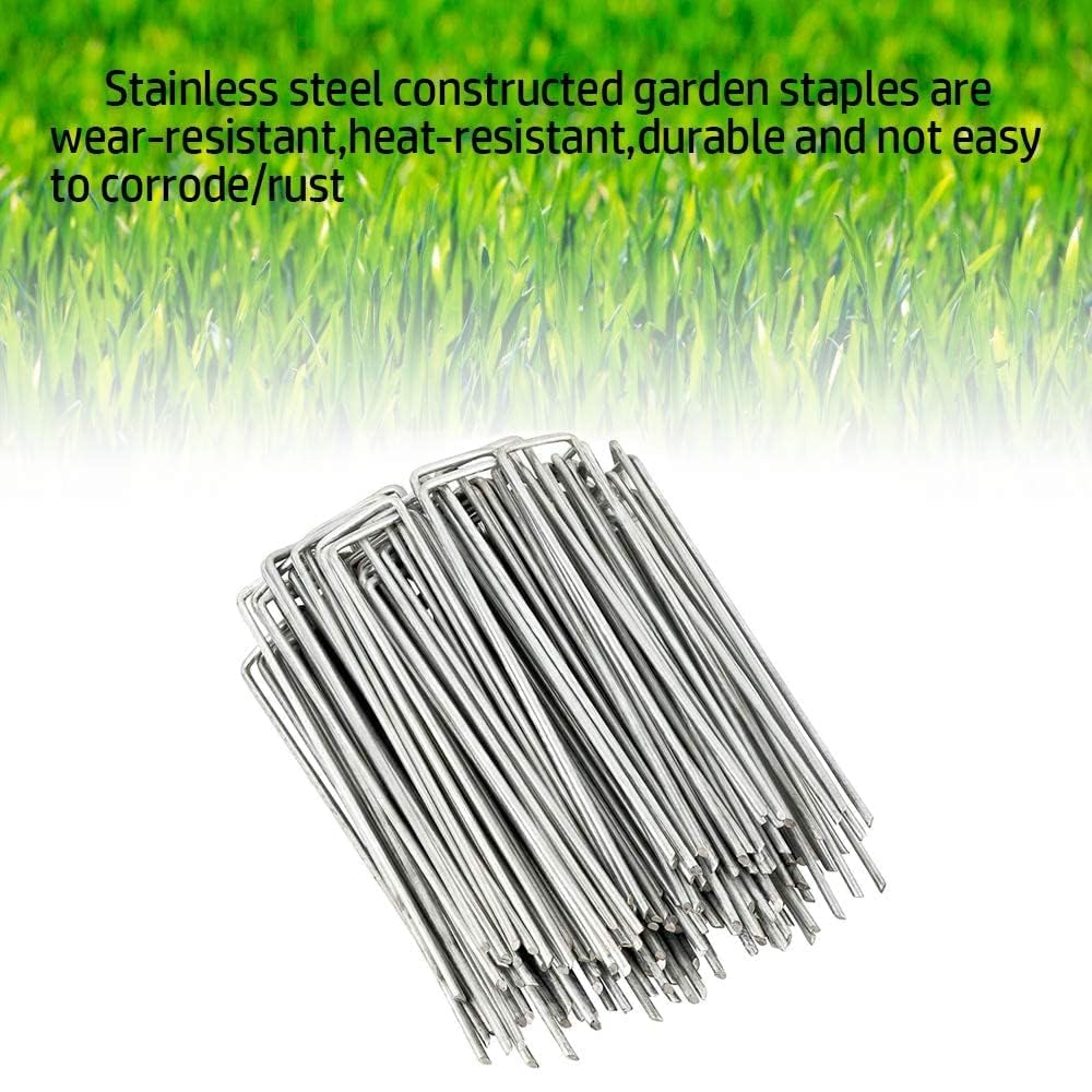 Hoses and cables fastened with SuperMMarK stakes for tidy layouts.