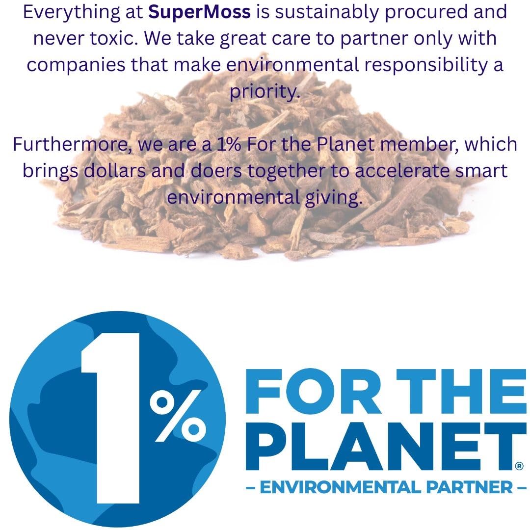 SuperMoss Orchid Bark natural texture in a bag emphasizes organic ready-to-use orchid soil