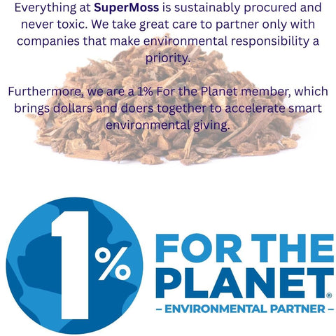 SuperMoss Orchid Bark natural texture in a bag emphasizes organic ready-to-use orchid soil