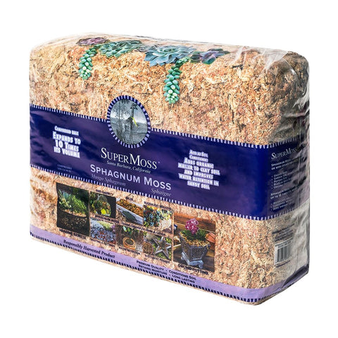 SuperMoss Orchid Sphagnum Moss Dried small bale, ideal for baskets and moisture management