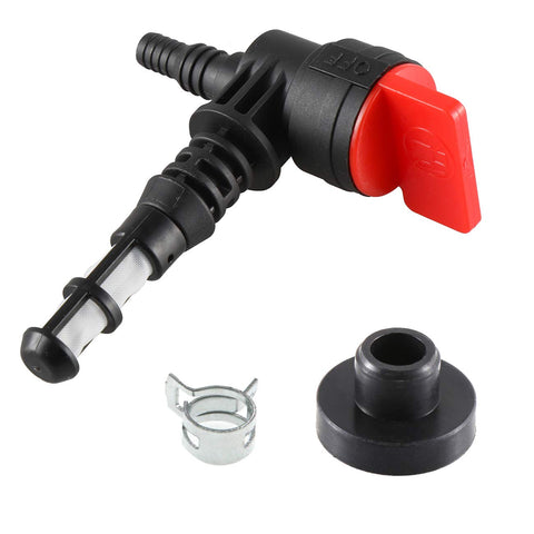 Supermotorparts 192980GS fuel shut-off valve with filter for reliable fuel control during generator use.