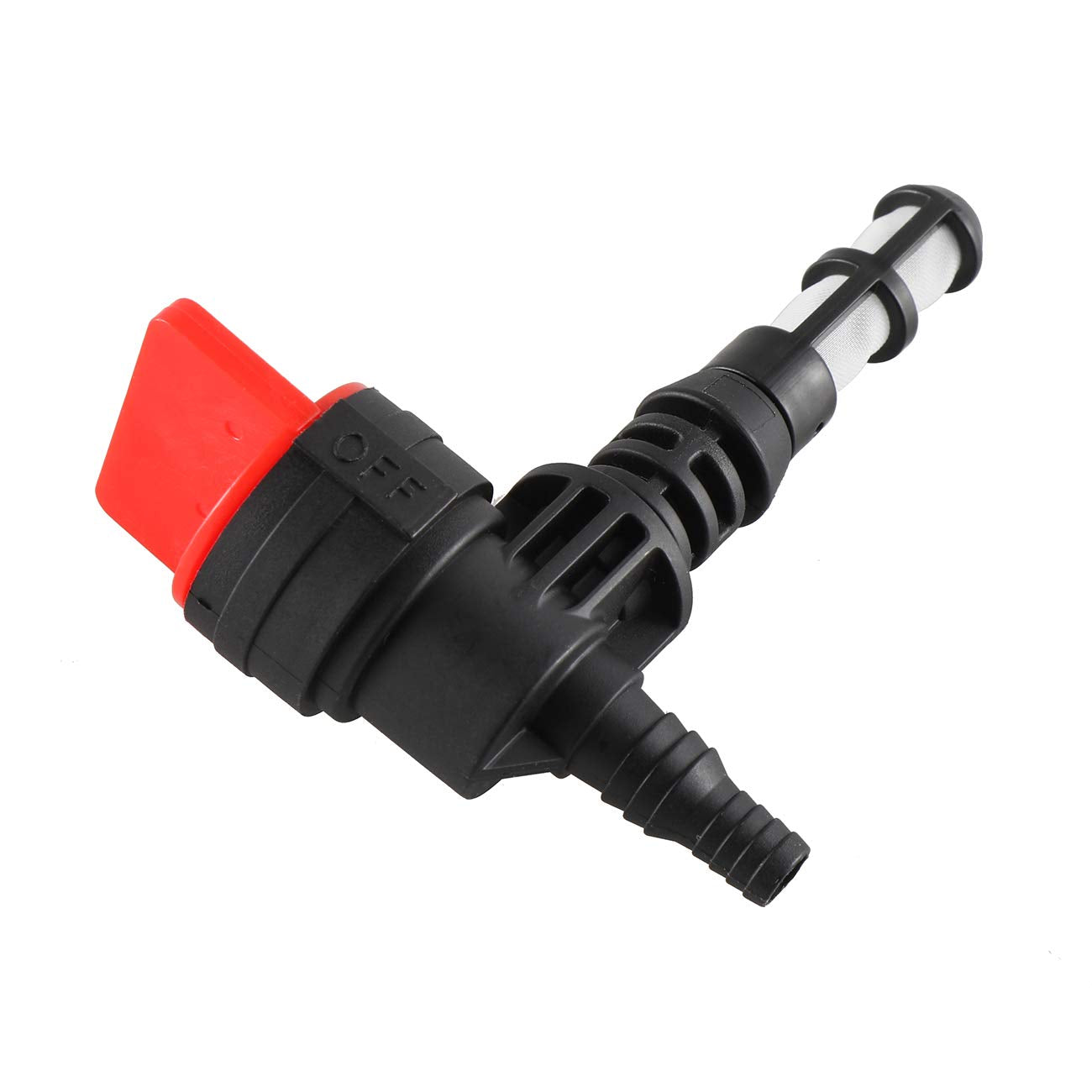 Supermotorparts grommet and clamp set shown for secure leak-free fuel line mounting.