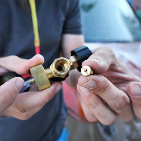 Supernine 1.25mm tip improves air-soap mix for thick foam during detail
