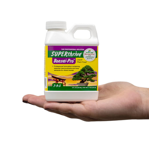 SUPERthrive Bonsai-Pro dilution scene demonstrates easy, all-in-one nutrition