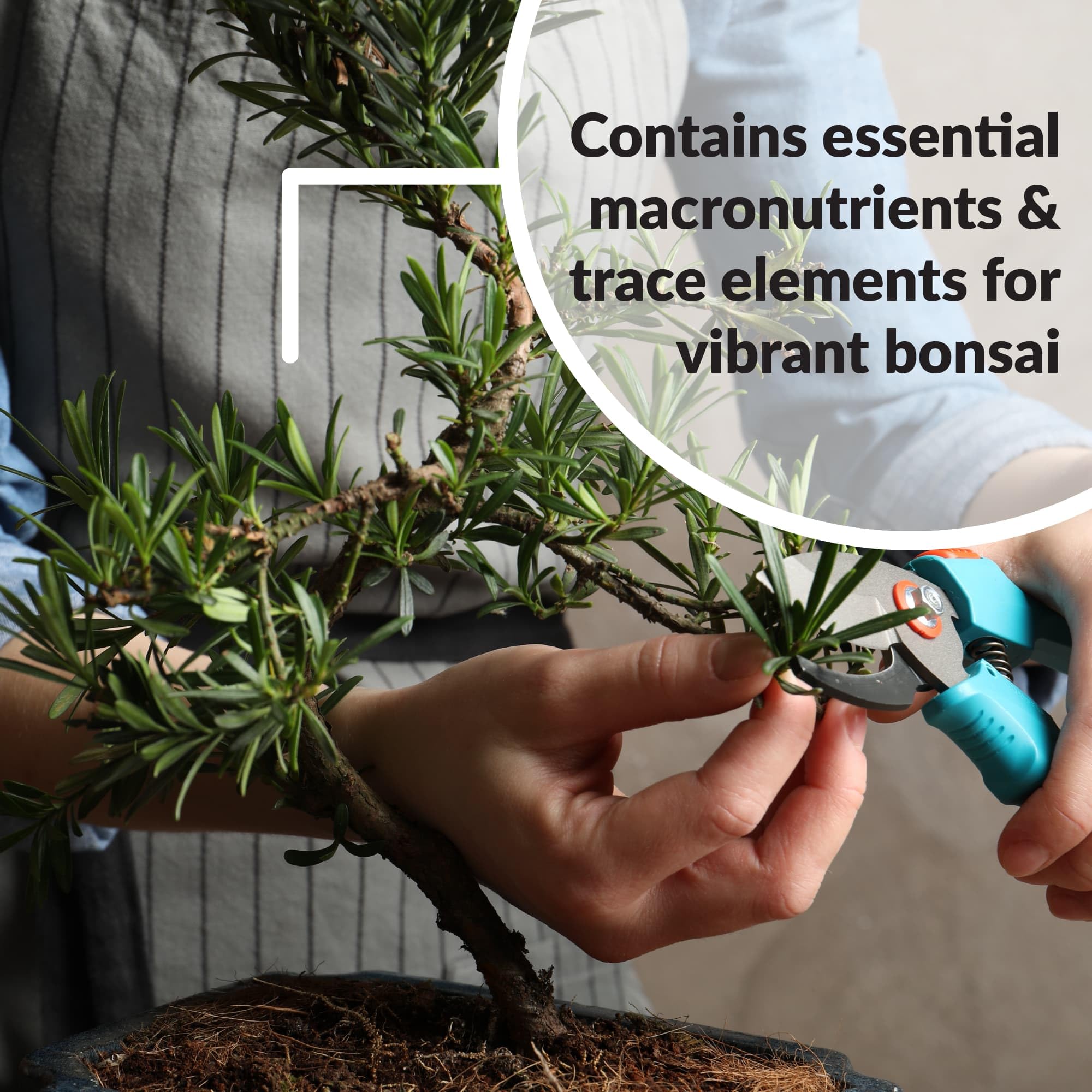 SUPERthrive Bonsai-Pro nutrients detail emphasizes macro and micro elements