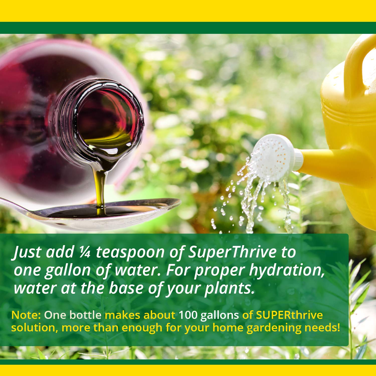 SUPERthrive versatile use for indoor and outdoor plants during feeding