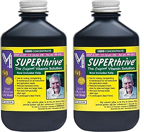 SUPERthrive Original bottle pour aids root development and transplant readiness.