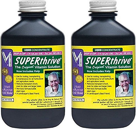 SUPERthrive Original bottle pour aids root development and transplant readiness.