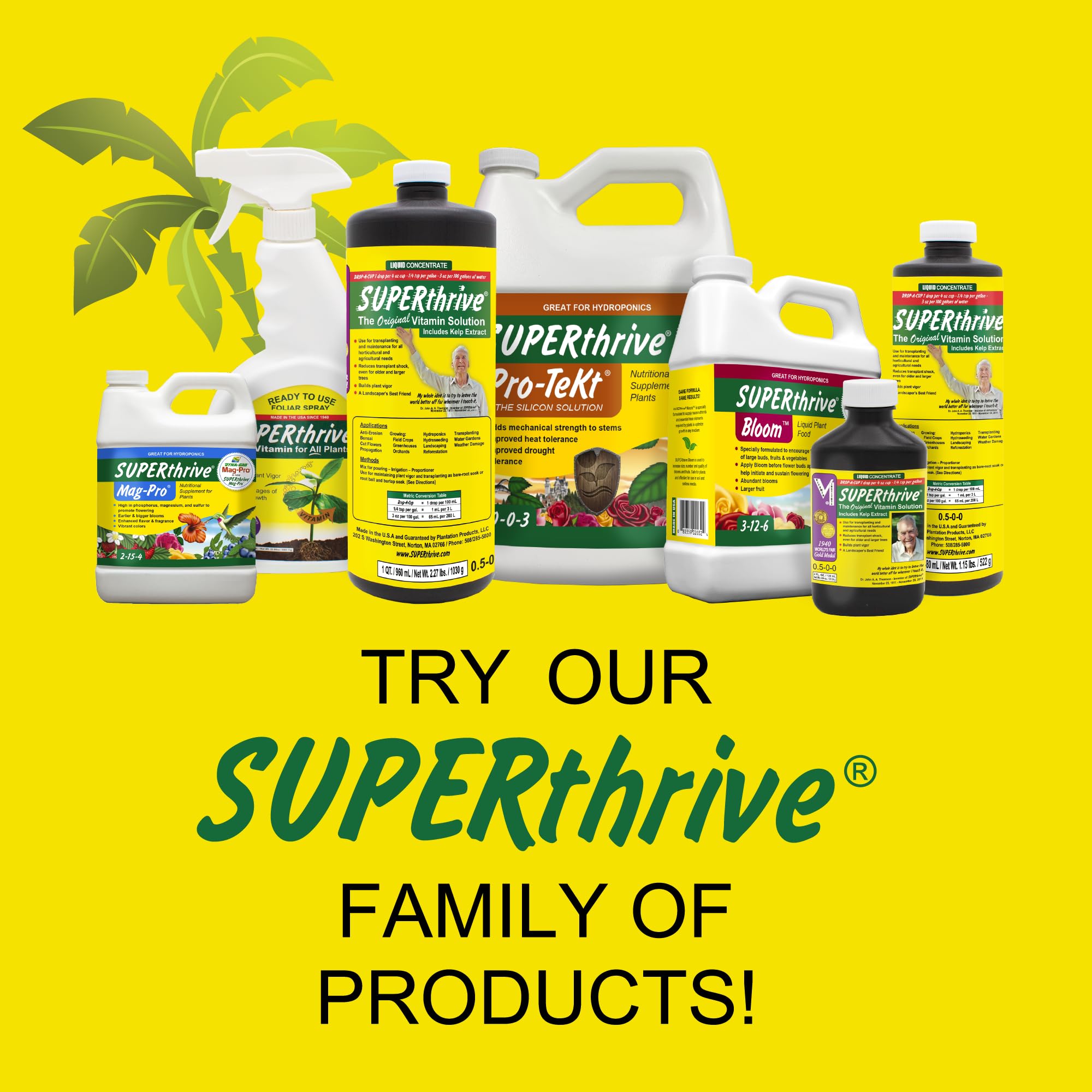SUPERthrive professional garden application suited for landscapers and growers