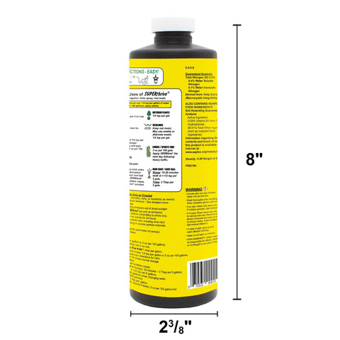 SUPERthrive root-base development promotes robust root systems