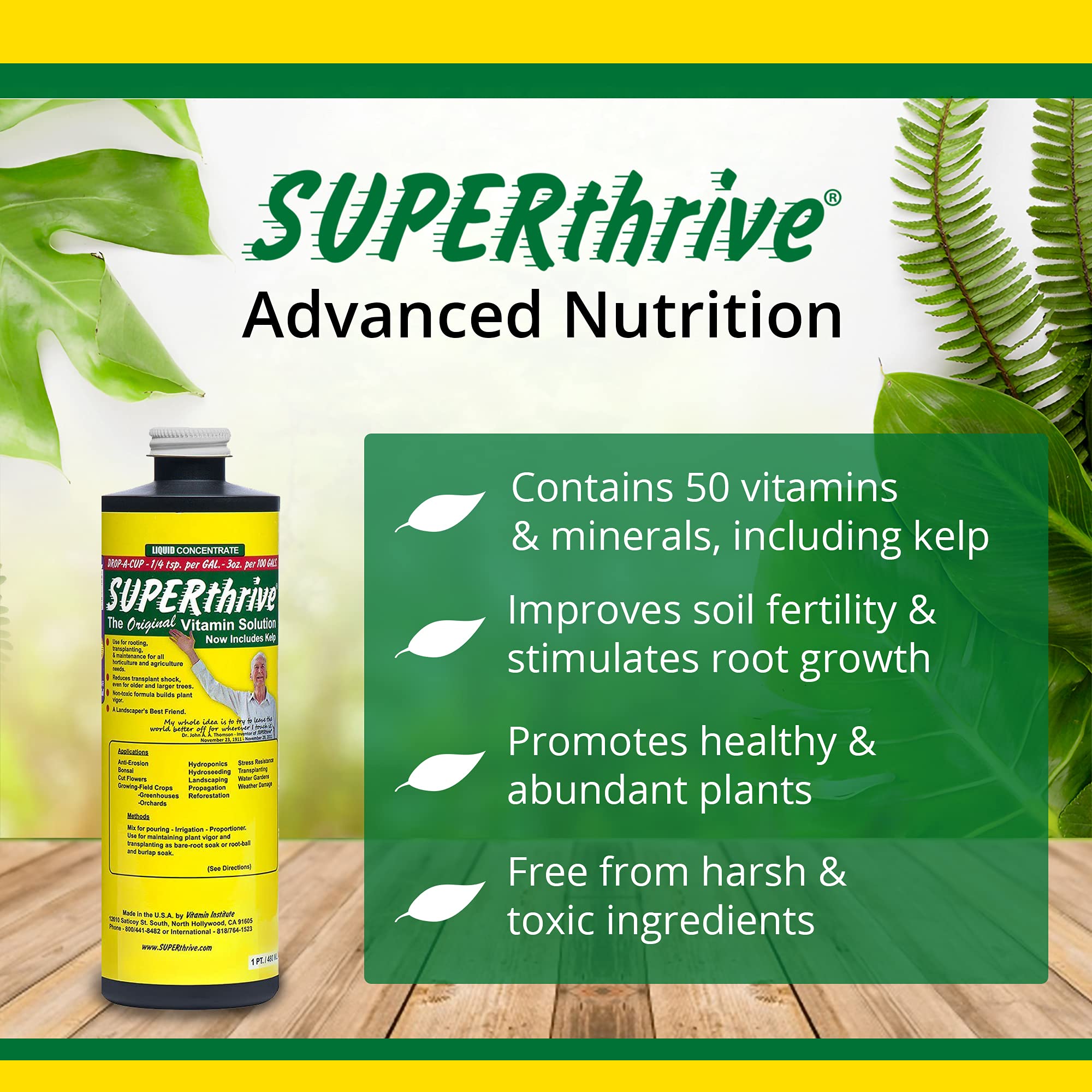 Root development boosted during transplant with SUPERthrive.
