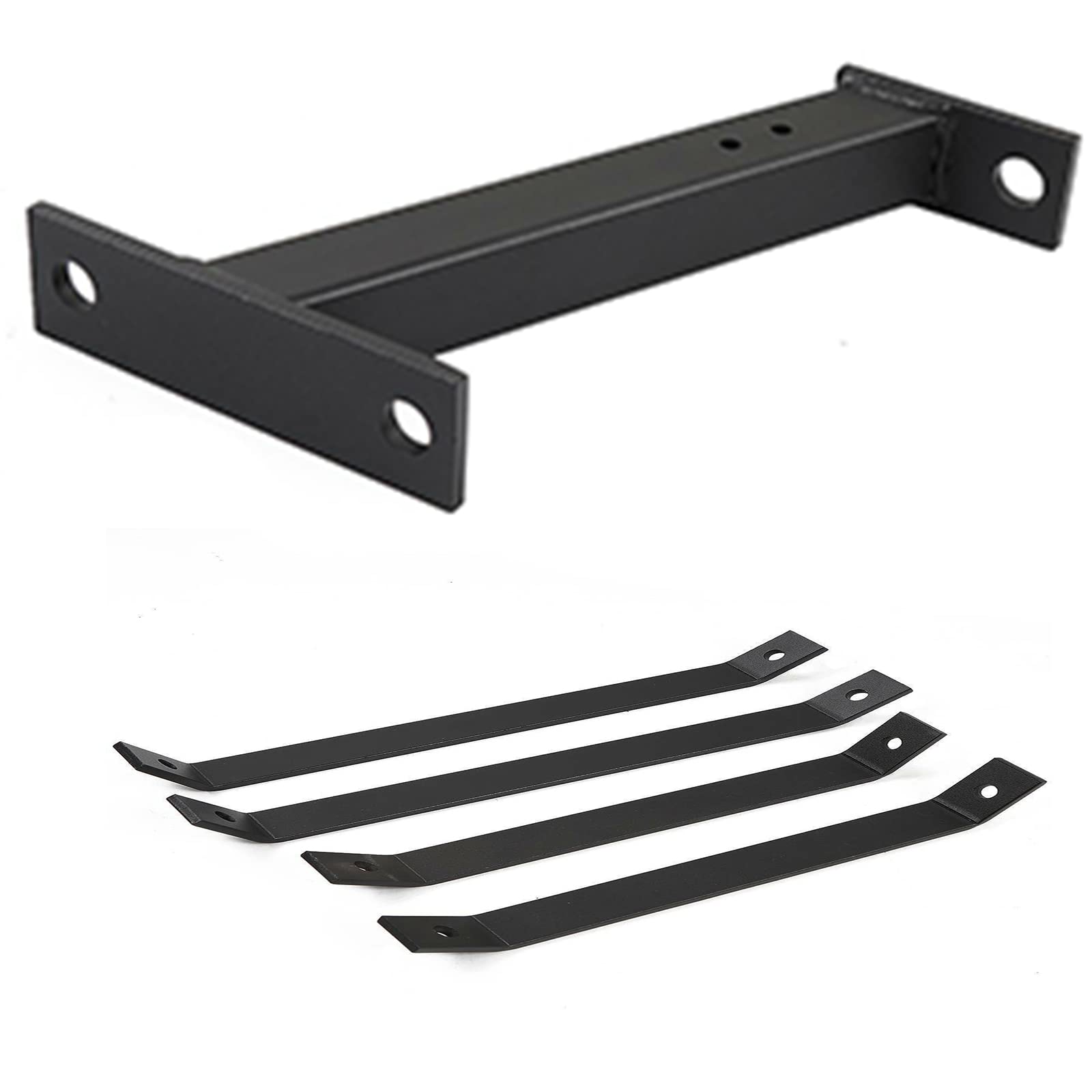 Superunner hitch close-up highlights black powder finish and corrosion resistance.