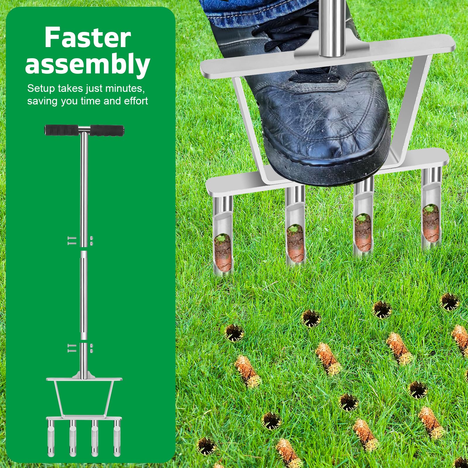 Superunner self-standing design for easy storage after use.