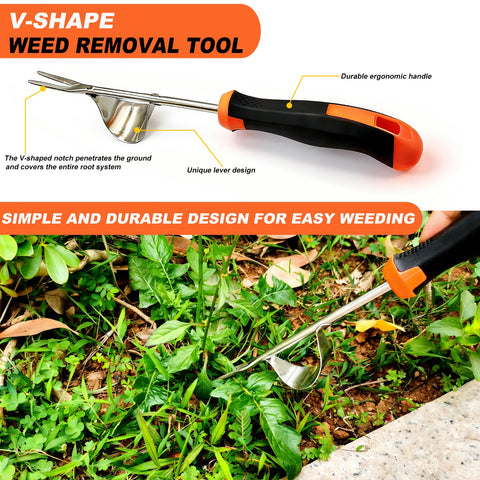 Suphan Weeder with Rubber grip handle for fatigue-free gardening sessions