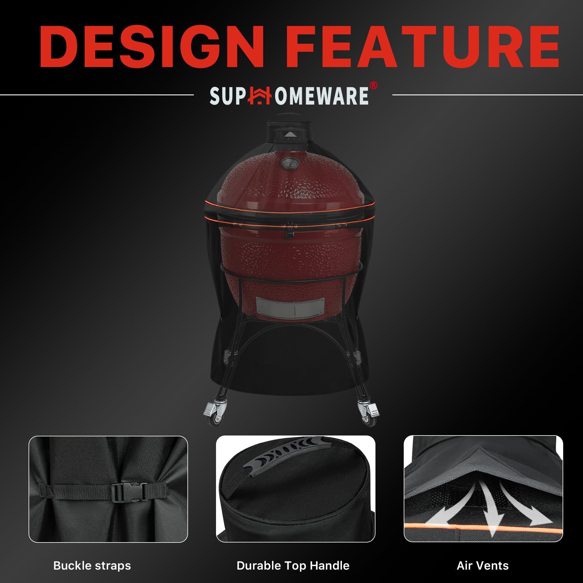 Suphomeware easy-to-clean design lets you rinse off dirt quickly.
