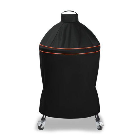 Suphomeware Kamado Joe Classic grill cover fits securely and shields against weather.