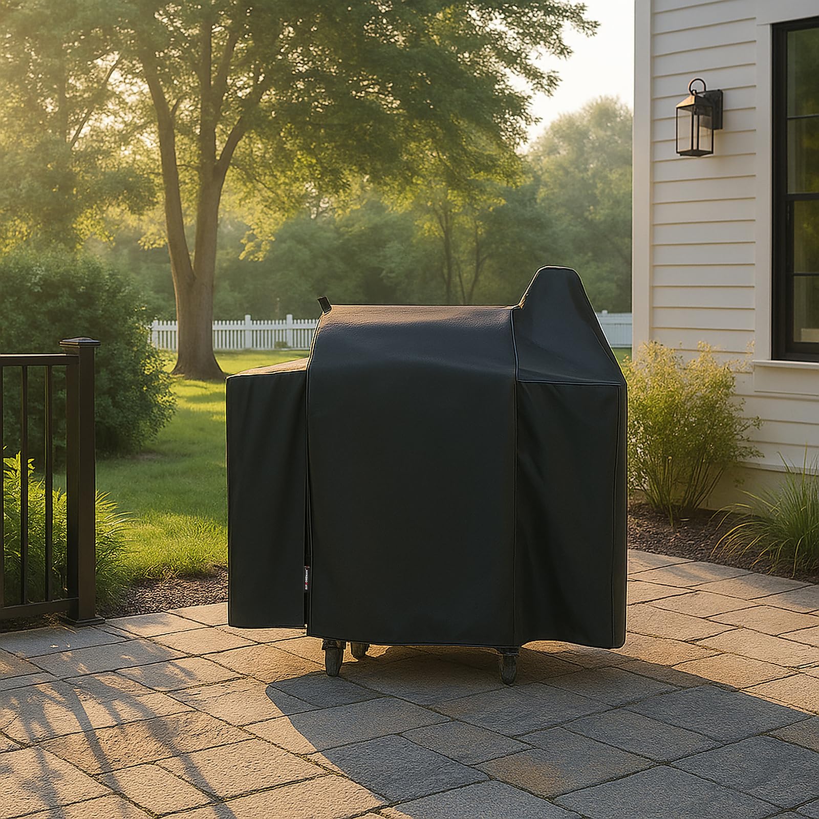 Suphomeware Pit Boss 820D cover shown for outdoor protection.