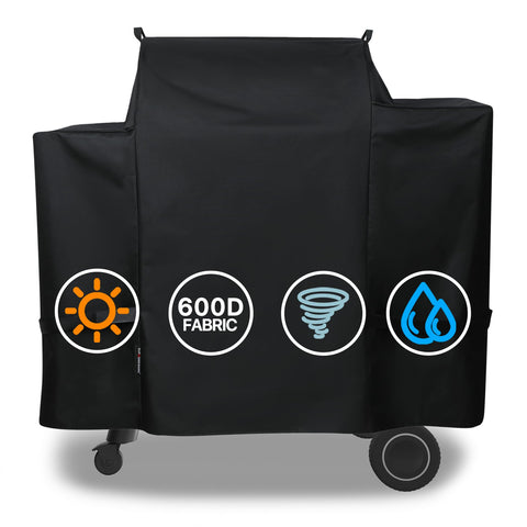 Suphomeware grill cover for Traeger Ironwood 650 offering full-length protection