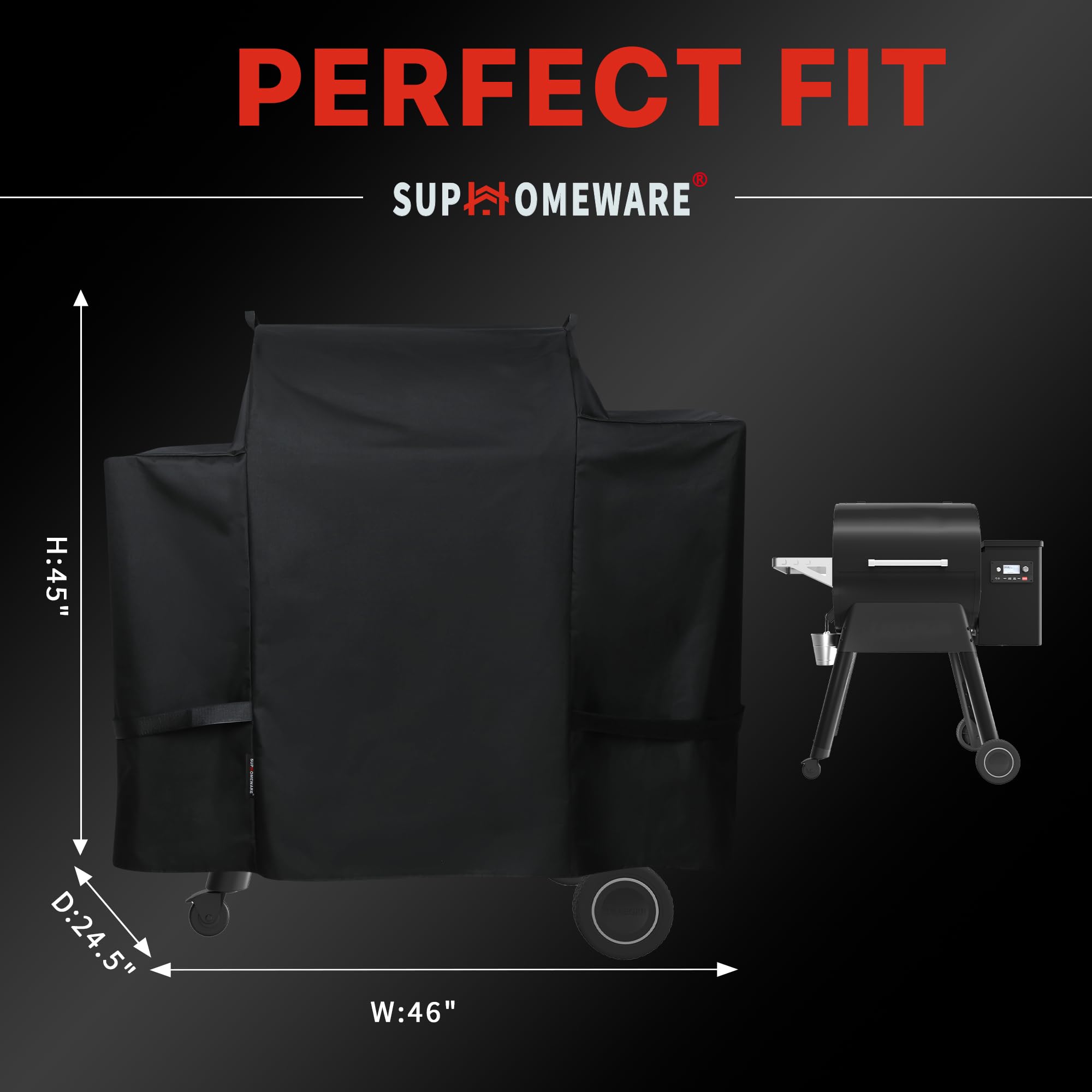 Waterproof 600D fabric used on Suphomeware grill cover