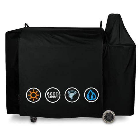 Suphomeware Pit Boss Austin XL cover shields grill from rain and snow.