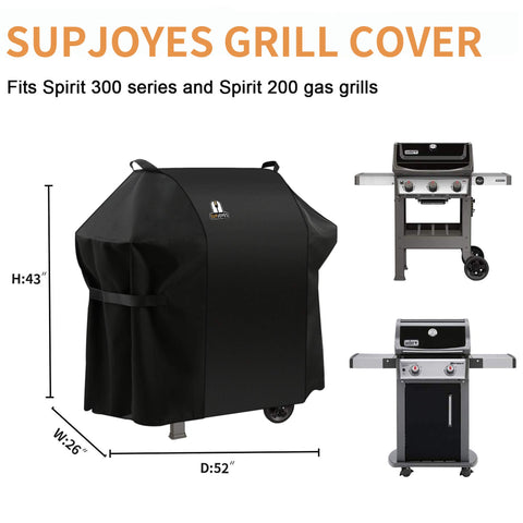 Close-up of heavy-duty waterproof fabric and stitching on SUPJOYES cover