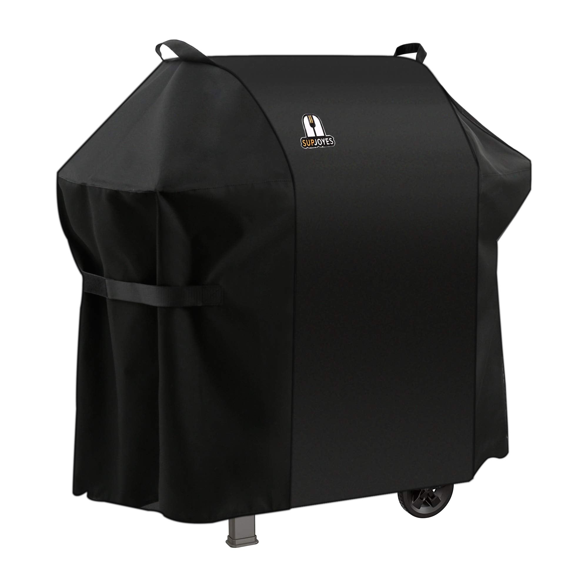 SUPJOYES 7106 grill cover atop Weber Spirit 200-300 series guarding against rain