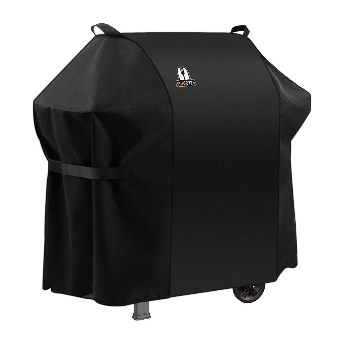 SUPJOYES 7106 grill cover atop Weber Spirit 200-300 series guarding against rain