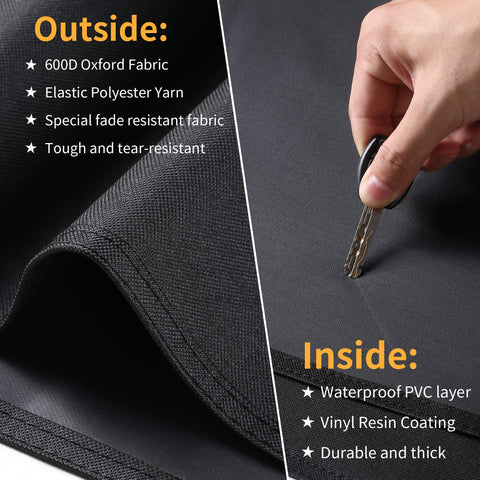 SUPJOYES easy to clean grill cover can be hose cleaned and air dried.