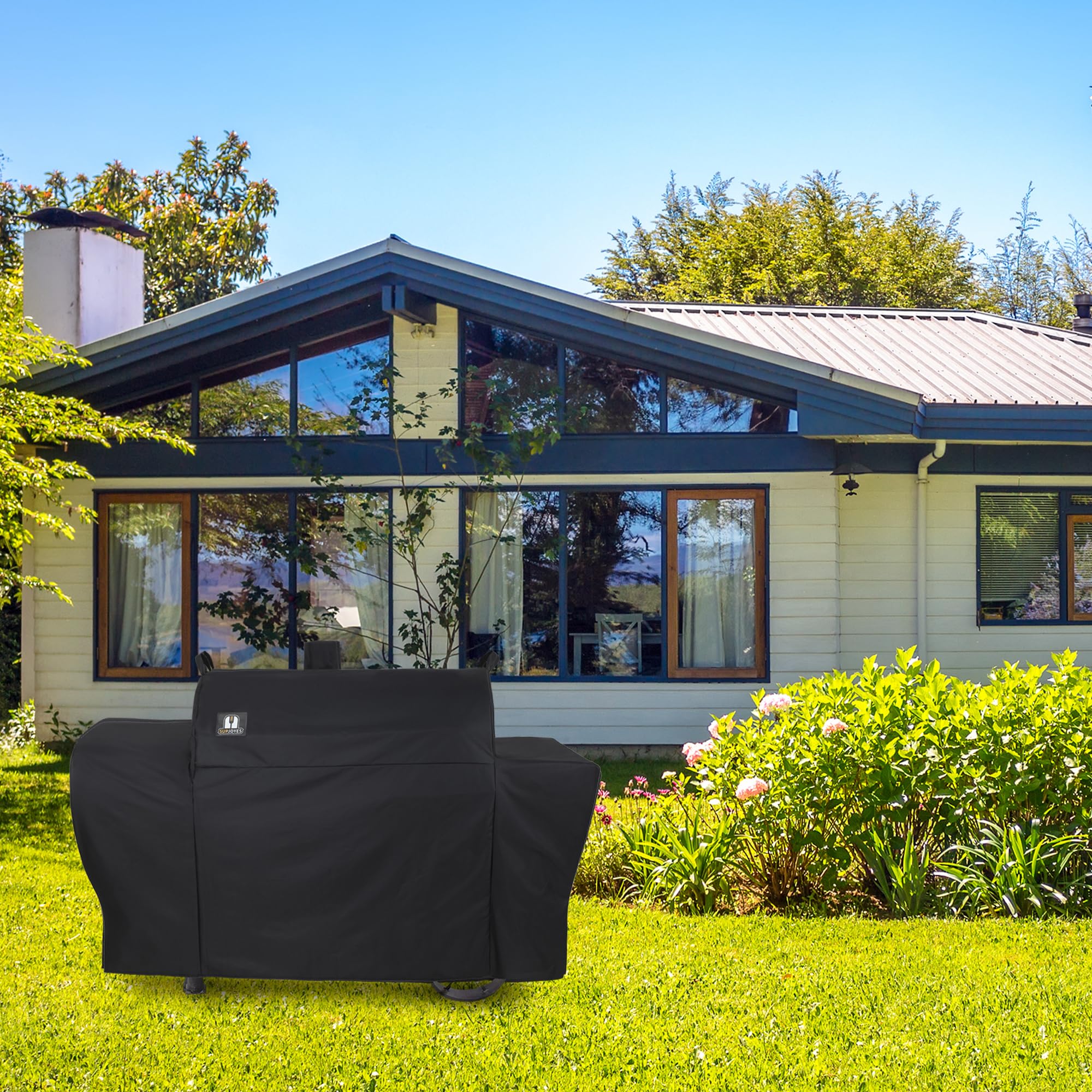 SUPJOYES grill cover after use, easy cleaning and quick maintenance