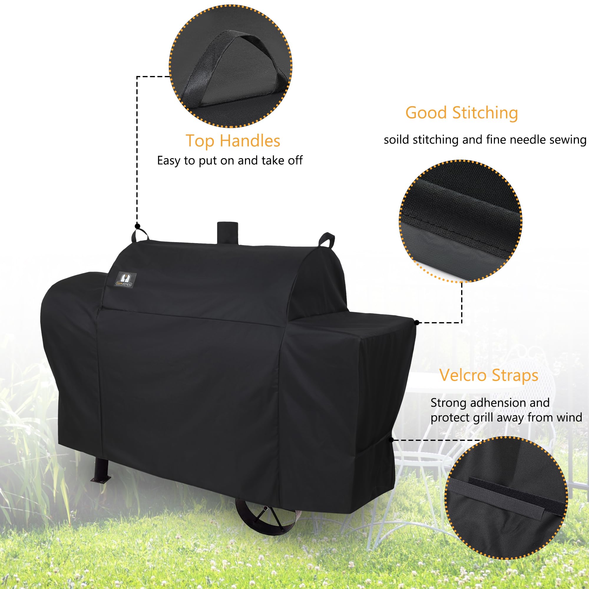 SUPJOYES Longhorn Combo cover material detail with 600D fabric and waterproof coating