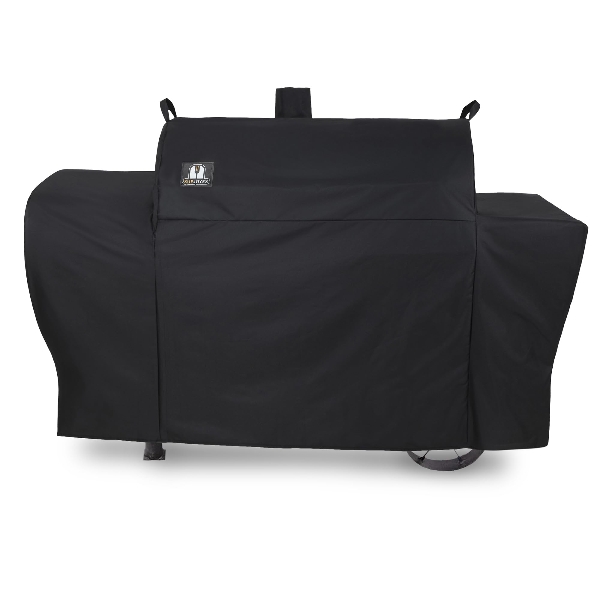 SUPJOYES grill cover for Longhorn Combo, side view, showing snug waterproof protection