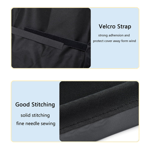 SUPJOYES cover with Velcro straps stays secure in wind for Masterbuilt Gravity grills.