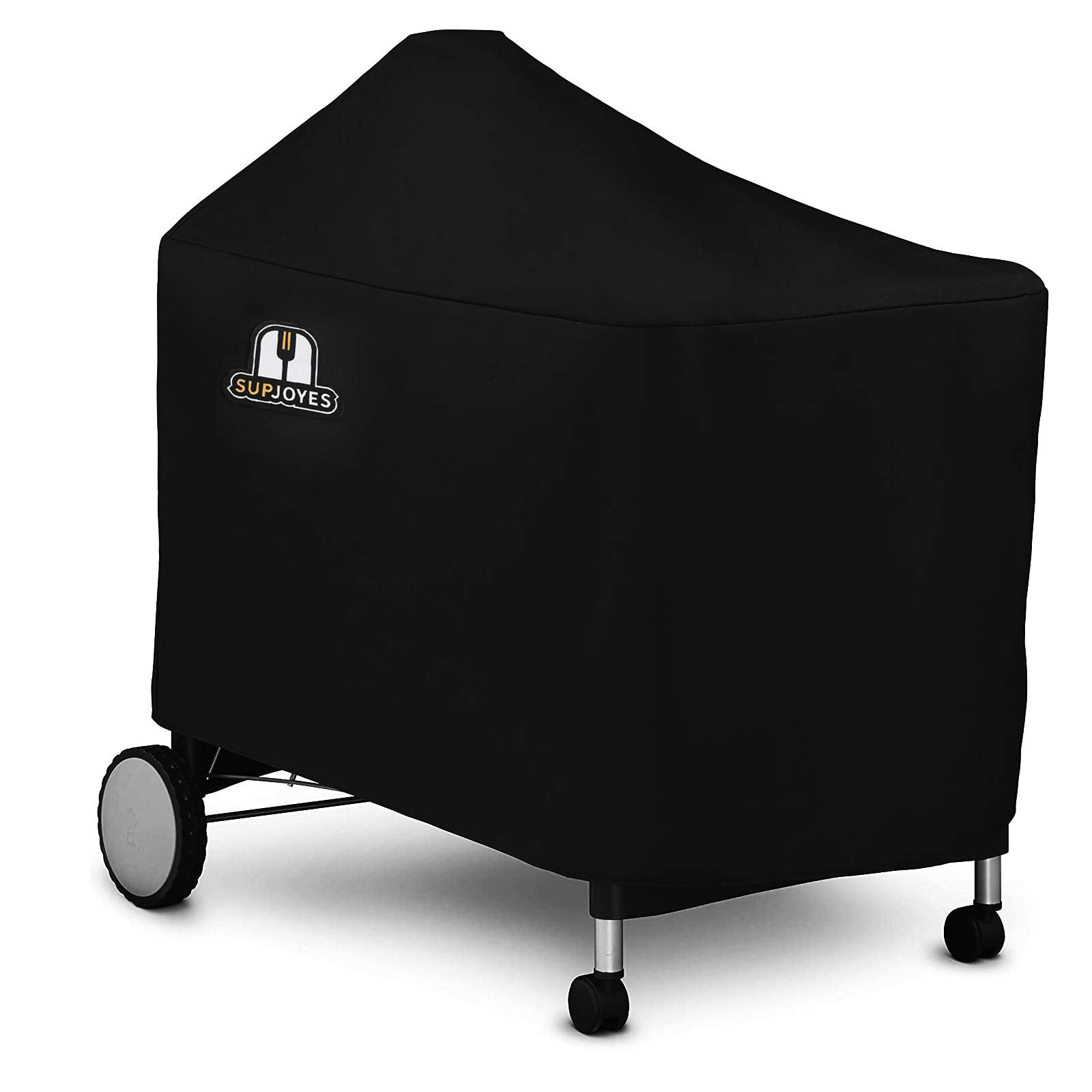 SUPJOYES grill cover for Weber Performer Deluxe 22 inch guards against rain and sun.