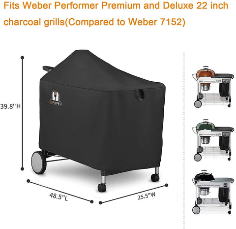 SUPJOYES waterproof 600D fabric detail shields grill from elements