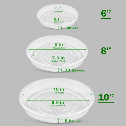 SupKing 9 pack 8 inch plant saucer promotes air flow and protection of surfaces