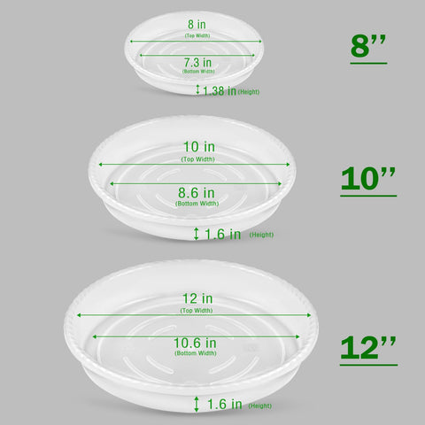 SupKing 9Pack 10-inch saucers highlight clear water level visibility.
