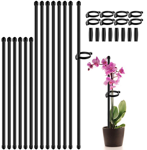 SupKing adjustable plant stake assembly ready for garden use, sturdy support for growing plants