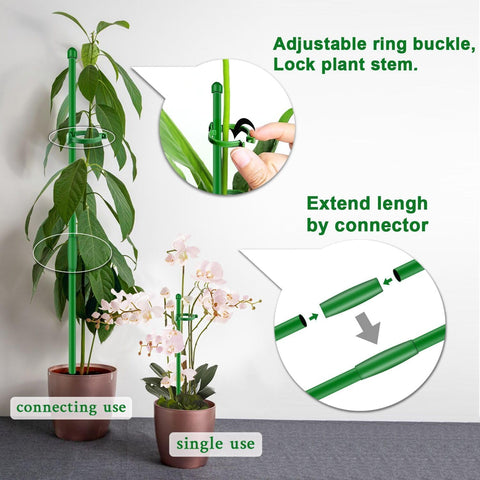 SupKing clips secure stems while guiding growth for vegetables or flowers.