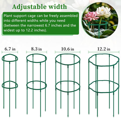 SupKing diameter-adjustable rings allow custom sizing for different plants.